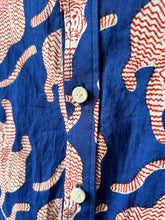 Load image into Gallery viewer, Block Print Tiger In Navy